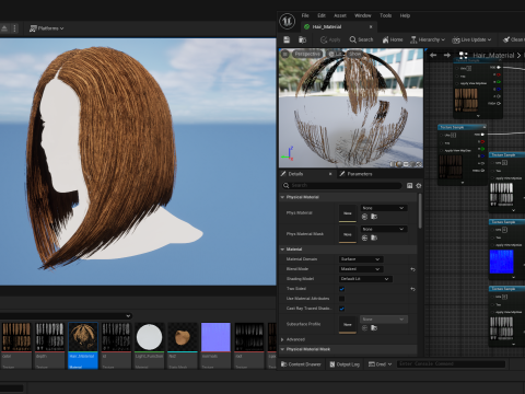 Realtime Haircard No12 3D 模型
