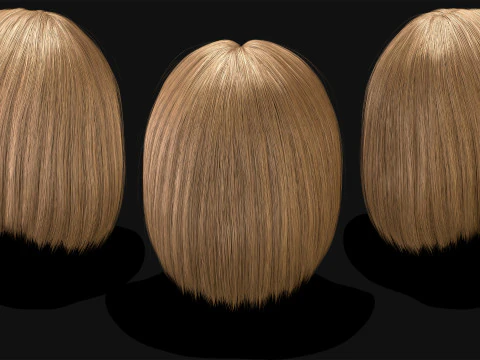 Realtime Haircard No12 3D Model
