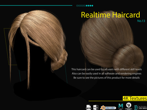 Realtime Haircard No13 Modelo 3D