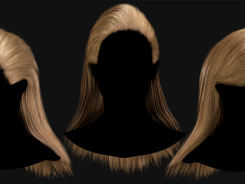 Realtime Haircard No14 3D Model
