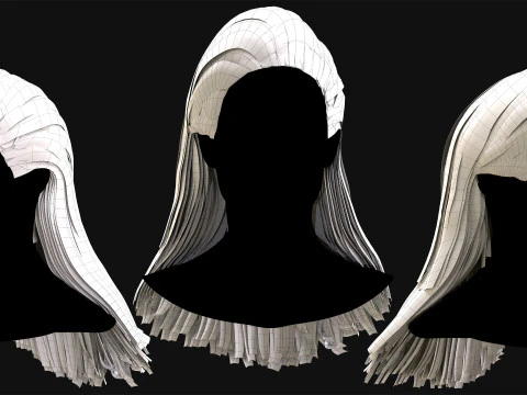 Realtime Haircard No14 3D Model