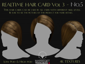 Realtime Haircard Vol 3 - No5 Modelo 3D