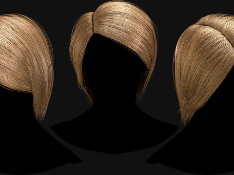 Realtime Haircard No15 3D Model