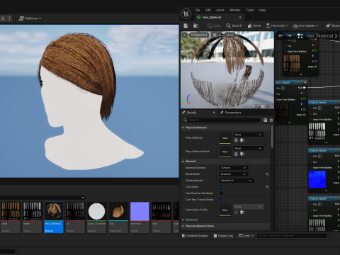 Realtime Haircard No15 3D Modell