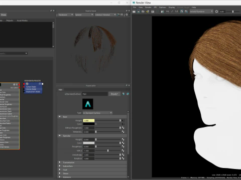 Realtime Haircard No15 3D Model