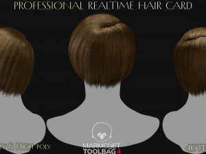 15 Professional Realtime Haircard 3Dモデル