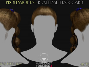 15 Professional Realtime Haircard 3Dモデル