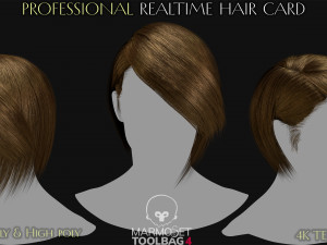 15 Professional Realtime Haircard 3Dモデル