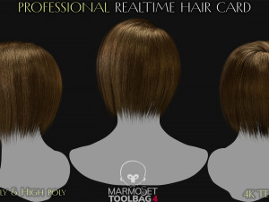 15 Professional Realtime Haircard 3Dモデル
