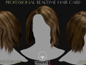 15 Professional Realtime Haircard 3Dモデル