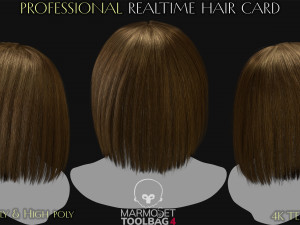 15 Professional Realtime Haircard 3Dモデル