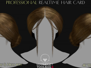 15 Professional Realtime Haircard 3Dモデル