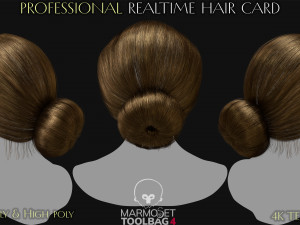 15 Professional Realtime Haircard 3Dモデル