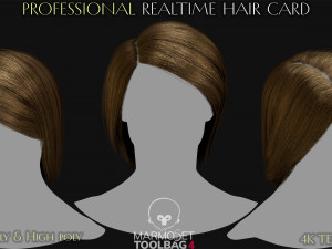15 Professional Realtime Haircard 3Dモデル