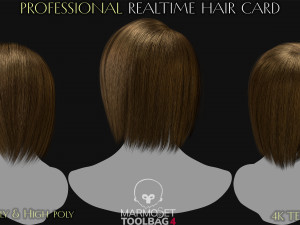 15 Professional Realtime Haircard 3Dモデル