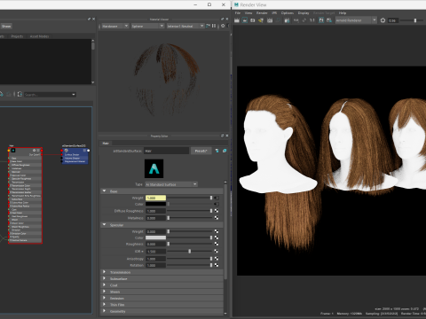 Professional Realtime Haircard Vol 1 3D Модель