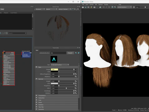 Professional Realtime Haircard Vol 1 3D Model