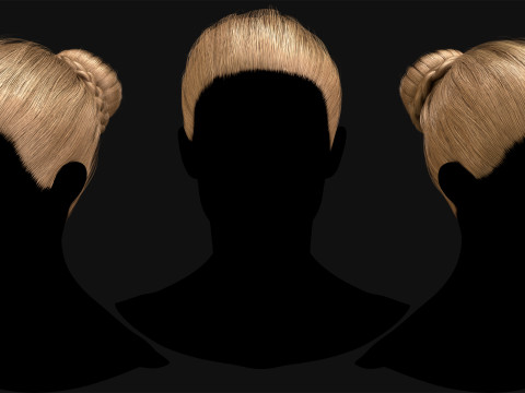 Professional Realtime Haircard Vol 1 3D Модель
