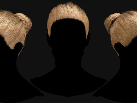 Professional Realtime Haircard Vol 1 3D Model