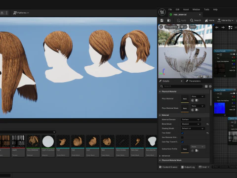 Professional Realtime Haircard Vol 2 3D Model