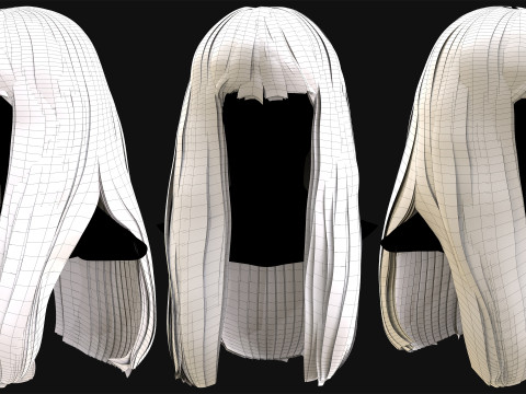Professional Realtime Haircard Vol 2 3D 模型