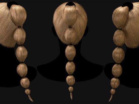 Professional Realtime Haircard Vol 2 3D 模型