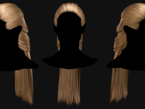 Professional Realtime Haircard Vol 3 3D Model