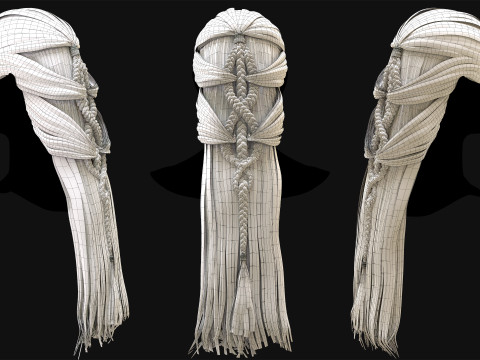 Professional Realtime Haircard Vol 3 3D Model