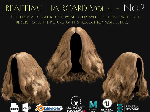 Realtime Haircard Vol 4 - No2 3D Model