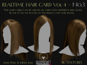 Realtime Haircard Vol 4 - No3 3D Model