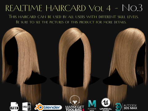 Realtime Haircard Vol 4 - No3 Model 3D
