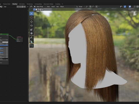 Realtime Haircard No18 3Dモデル