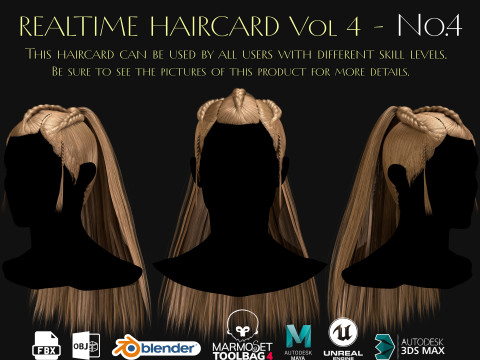 Realtime Haircard Vol 4 - No4 3D Model