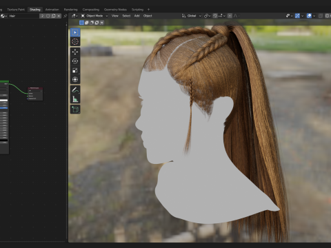 Realtime Haircard No19 Model 3D