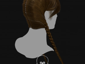 Realtime Haircard Vol 4 - No5 3D Model