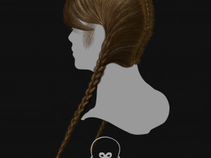 Realtime Haircard Vol 4 - No5 3D Model