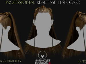 Professional Realtime Haircard Vol 4 Modelo 3D