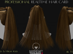Professional Realtime Haircard Vol 4 Modelo 3D