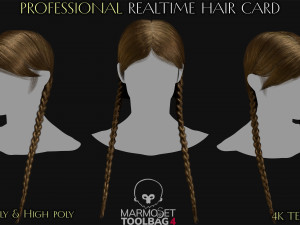 Professional Realtime Haircard Vol 4 Modelo 3D
