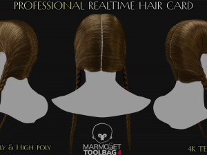 Professional Realtime Haircard Vol 4 Modelo 3D