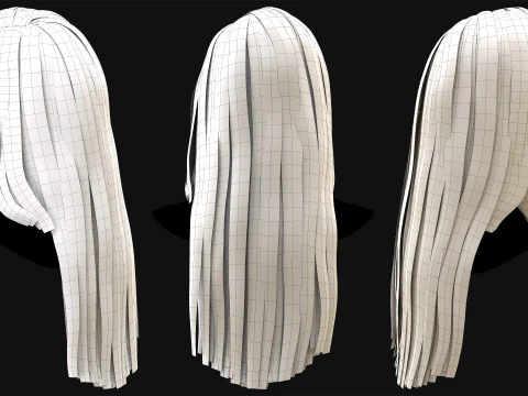 Profesyonel Ger&ccedil;ek Zamanlı Sa&ccedil; Kartı Cilt 4 3D Model