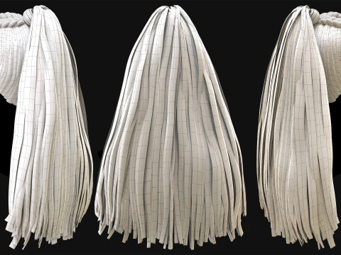 Profesyonel Ger&ccedil;ek Zamanlı Sa&ccedil; Kartı Cilt 4 3D Model