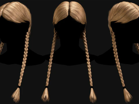 Profesyonel Ger&ccedil;ek Zamanlı Sa&ccedil; Kartı Cilt 4 3D Model