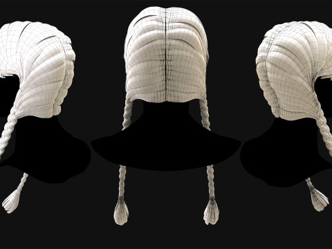 Professional Realtime Haircard Vol 4 3D Model
