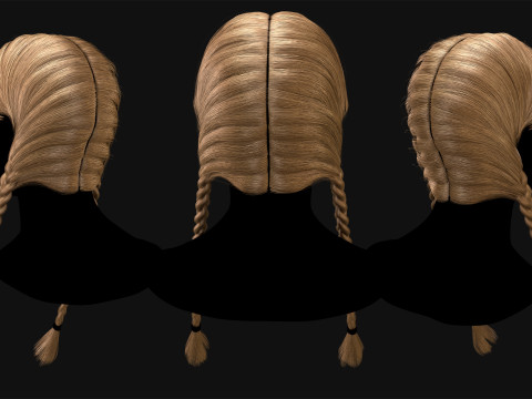 Professional Realtime Haircard Vol 4 3D Model
