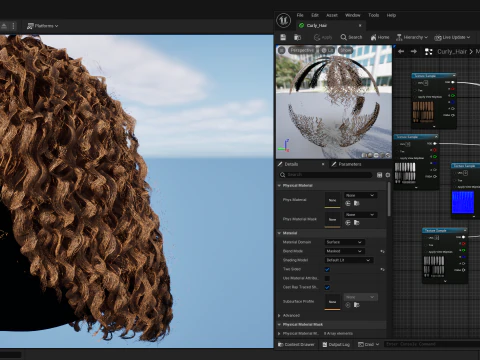 Realtime Haircard No21 3D Model