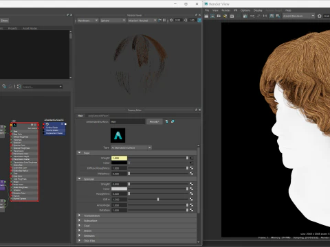 Realtime Haircard No22 3D Model