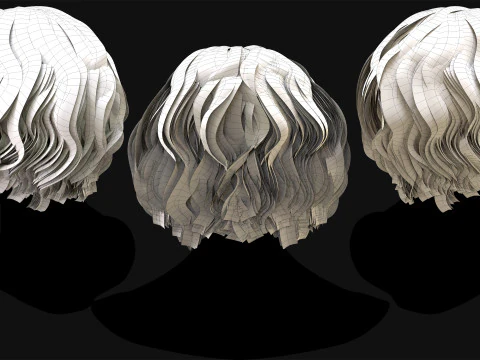 Realtime Haircard No22 3D Model