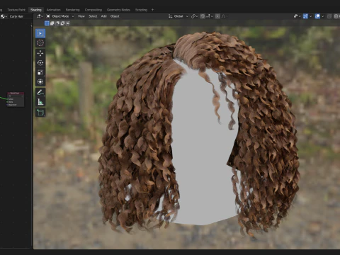Realtime Haircard No23 3D Model