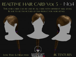 Realtime Haircard Vol 5 - No4 3D Модель